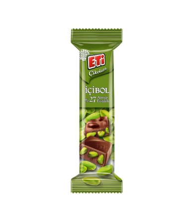 ETİ ÇİKOLATA %27 FISTIKLI 35 GR