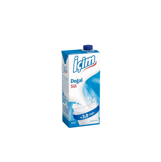 İÇİM SÜT TAM YAĞLI 1 L