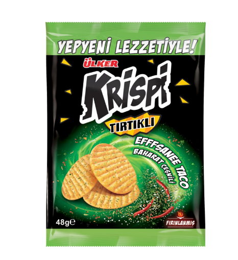 ÜLKER KRİSPİ TIRTIKLI BAHARATLI 48 GR