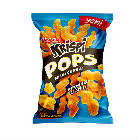 ÜLKER KRİSPİ POPS PEYNİR ÇEŞNİLİ MISIR CEREZİ 40GR