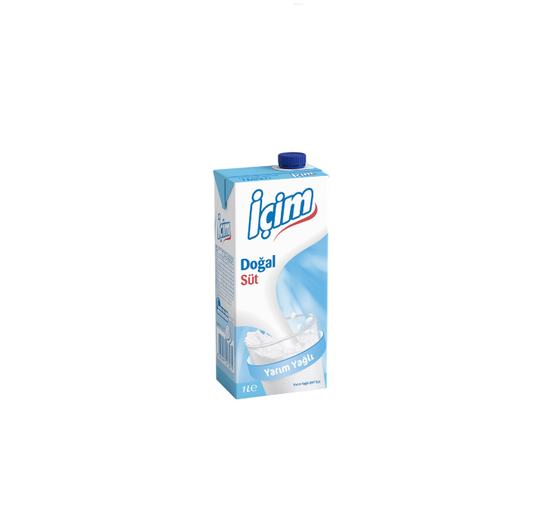 İÇİM SÜT YARIM YAĞLI 1 L