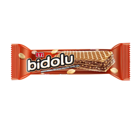 Eti Bidolu Kakao Kremalı Yer Fıstığı Parçalı Gofret 29 G