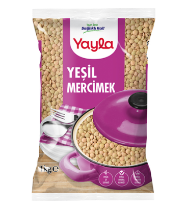 YAYLA YEŞİL MERCİMEK 1 KG