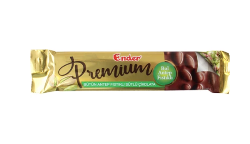 ENDER PREMİUM BÜTÜN FISTIKLI SÜTLÜ ÇİKOLATA 75 GR