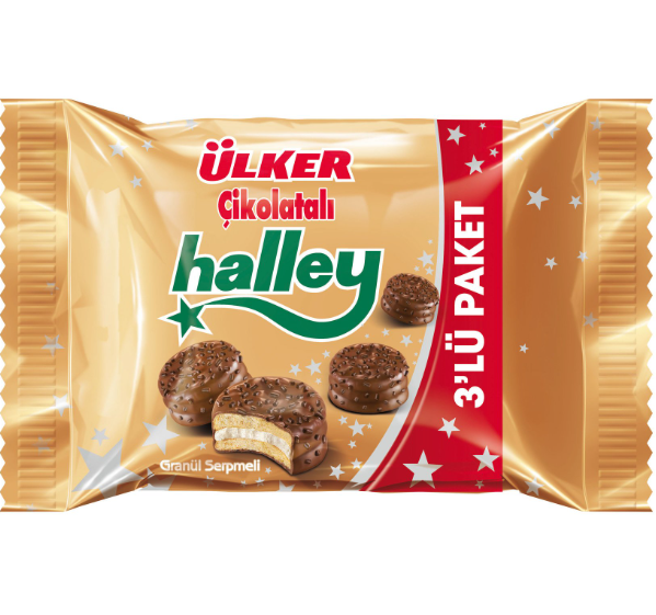 ÜLKER HALLEY MİNİ 3 LÜ PAKET 198 GR
