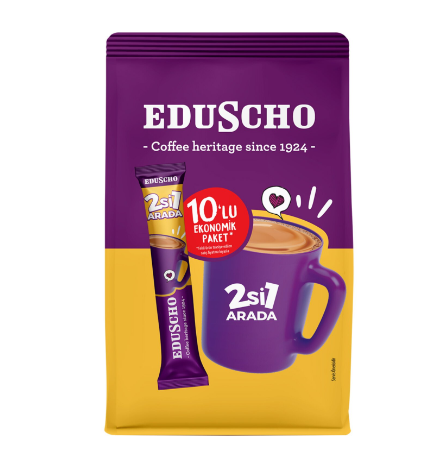 EDUSCHO KAHVE 2 Sİ 1 ARADA  EKONOMİK PAKET 10 LU