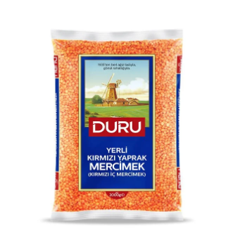 DURU KIRMIZI YAPRAK MERCİMEK 2000 GR