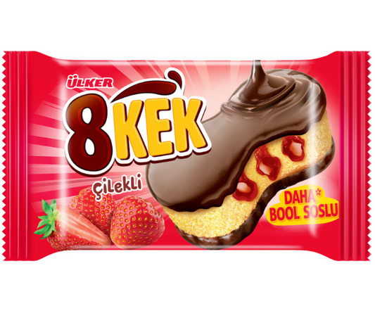 ÜLKER DANKEK 8KEK ÇİKOLATALI ÇİLEKLİ 55 GR