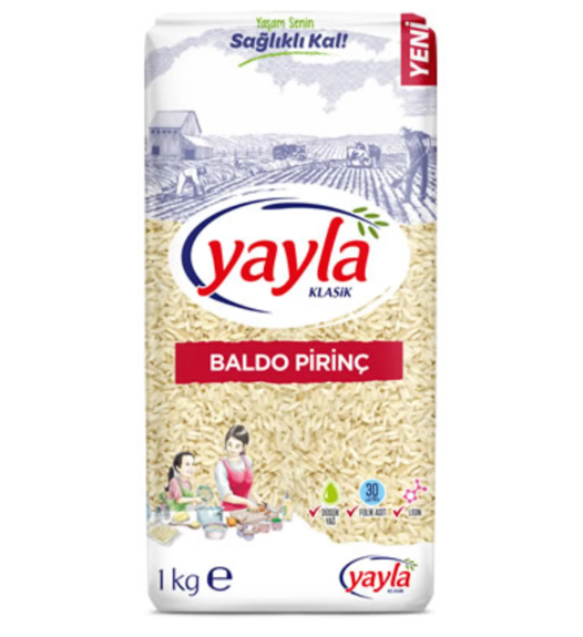 YAYLA GÖNEN BALDO PİRİNÇ 1 KG