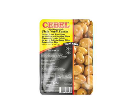 CEBEL YEŞİL ZEYTİN ÇİZİK 200 GR