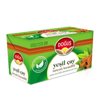 DOĞUŞ BİTKİ ÇAYI YEŞİLÇAY TARÇIN&KARANFİL 20 Lİ