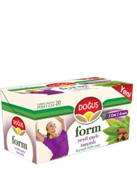 DOĞUŞ BİTKİ ÇAYI FORM YEŞİL&TARÇINLI 20 Lİ