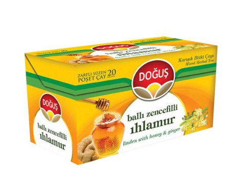 DOĞUŞ BİTKİ ÇAYI BALLI ZENCEFİLLİ IHLAMUR 20 Lİ