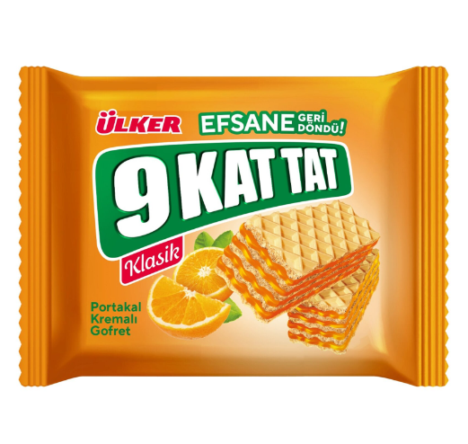 ÜLKER 9 KAT TAT KLASİK PORTAKALI GOFRET 39 GR