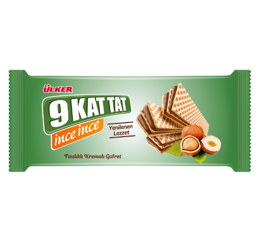 ÜLKER 9 KAT İNCE İNCE GOFRET FINDIKLI 114 GR