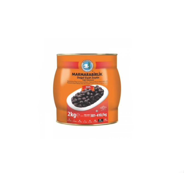 M.BİRLİK ZEYTİN YAĞLI SALAMURA LÜX (TURUNCU) 381-410 (3XS) 2 KG