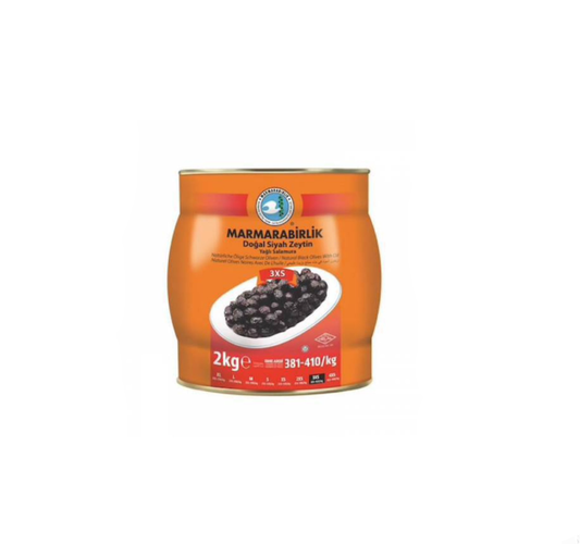 M.BİRLİK ZEYTİN YAĞLI SALAMURA LÜX (TURUNCU) 381-410 (3XS) 2 KG