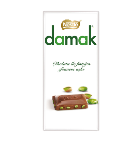 DAMAK FISTIKLI DİKDÖRTGEN 70 GR