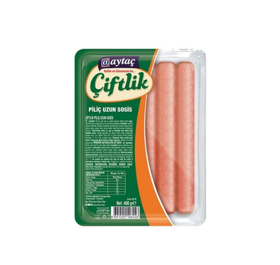 AYTAÇ ÇİFTLİK PİLİÇ KOKTEYL SOSİS 400 GR