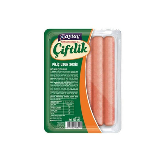 AYTAÇ ÇİFTLİK PİLİÇ KOKTEYL SOSİS 400 GR