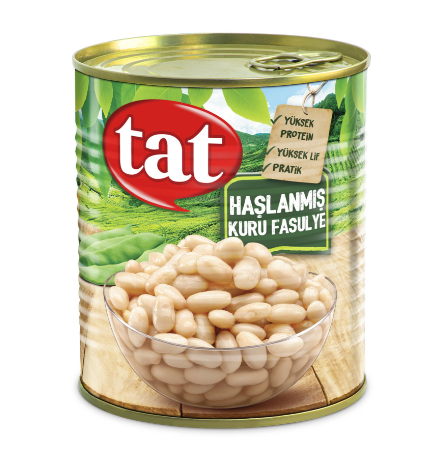 TAT KONSERVE HAŞLANMIŞ FASÜLYE 800 GR