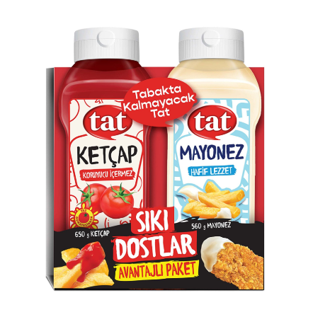 TAT KETÇAP+MAYONEZ 650 GR SIKI DOSTLAR