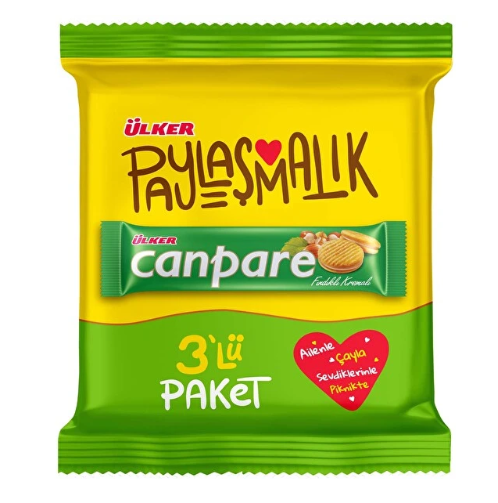 CANPARE FINDIKLI KREMALI 3,LÜ PAKET 243G