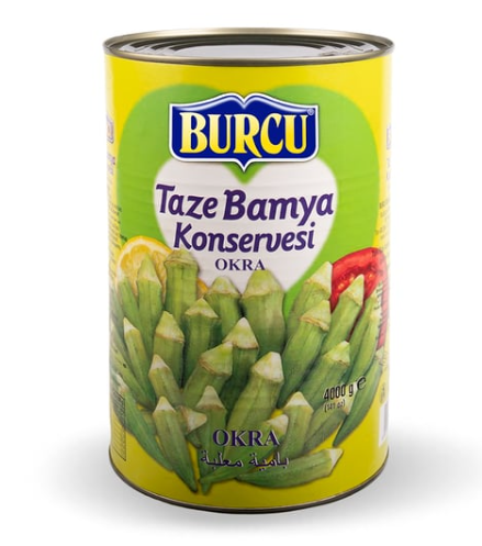 BURCU BAMYA 4 KG TENEKE