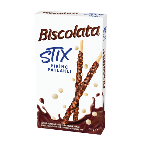 BİSCOLATA STİX PİRİNÇ PATLAKLI 34 GR