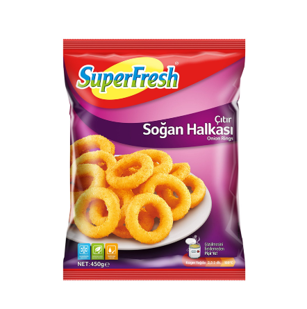 SUPERFRESH SOĞAN HALKA KROKET 450 GR