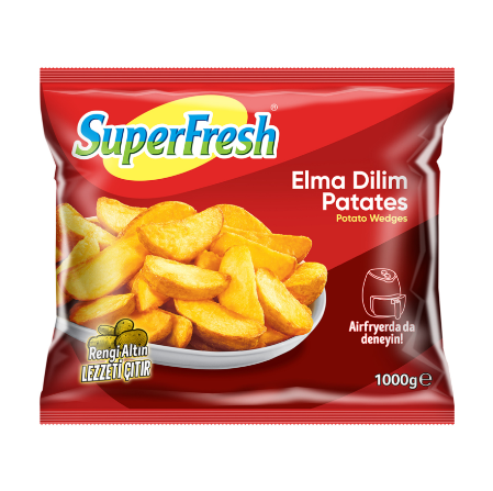 SUPERFRESH PATATES ELMA DİLİM 1000 GR