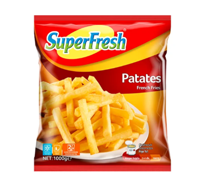 SUPERFRESH PATATES 9×18 1000 GR