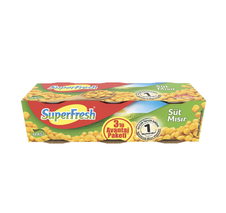 SUPERFRESH MISIR KONSERVE 3×200 GR