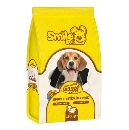 SMİLE YETİŞKİN KÖPEK MAMASI KUZU 1,5KG