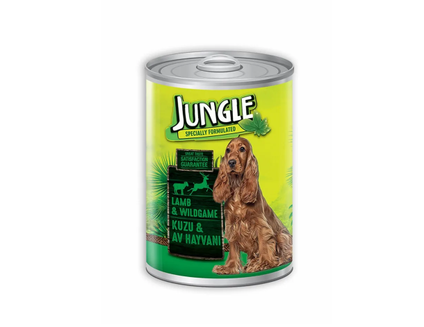 JUNGLE KÖPEK KUZU ETLİ & AV HAYVANI KONSERVESİ 415 GR