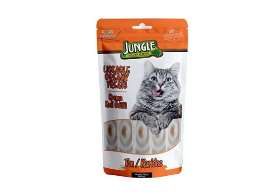 JUNGLE TON KARİDES KEDİ KREMA ÖDÜL MAMASI 14 GR