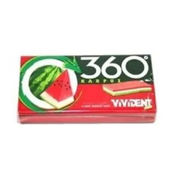 VİVİDENT 360 KARPUZ ŞEKERSİZ SAKIZ 33 GR