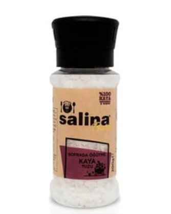 SALİNA KAYA TUZU 200 GR ÖĞÜTÜCÜLÜ BUTİK TUZLUK