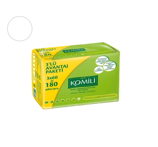 KOMİLİ ISLAK HAVLU 3X60