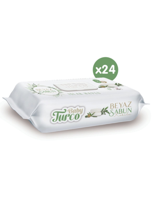 BABY TURCO ISLAK HAVLU (90) BEYAZ SABUN
