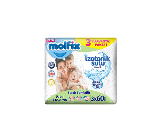 MOLFİX ISLAK HAVLU İZOTONİK FERAH TEMİZLİK (3X60)