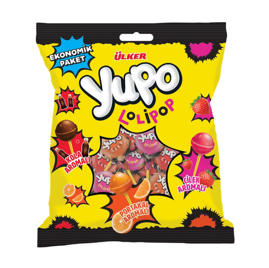ÜLKER YUPO LOLİPOP ÇİLEK 10LU 110 G