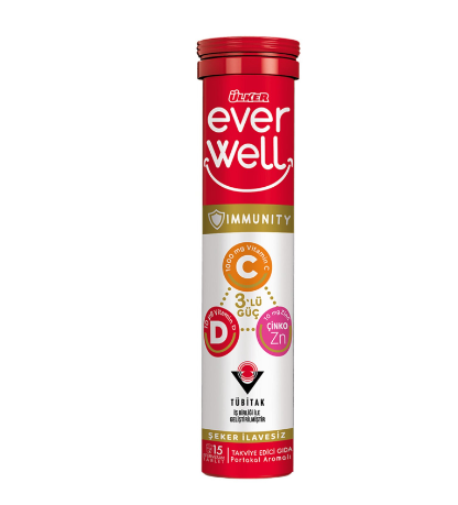 EVERWELL C VİTAMİNİ ÇİNKO VİTAMİN TABLET 67.5 GR