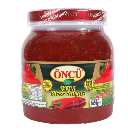 ÖNCÜ BİBER SALÇASI TATLI 1650 GR