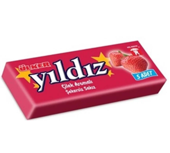 ÜLKER YILDIZ ÇİLEKLİ SAKIZ 5'Lİ