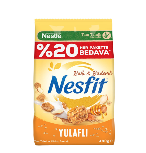 NESTLE NESFİT BALLI BADEMLİ 480 GR