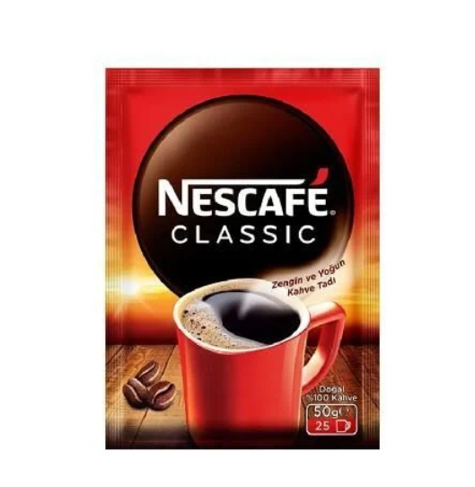 NESCAFE KLASİK KAHVE POŞET 50 GR