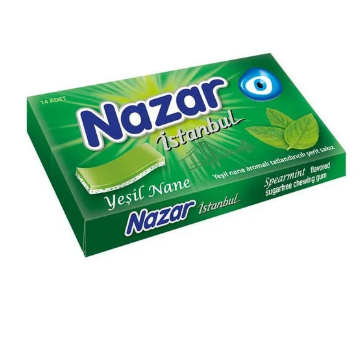 NAZAR YEŞİL NANELİ SAKIZ 27 GR