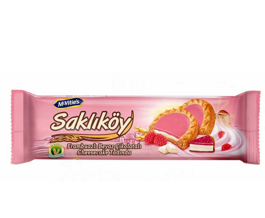 ÜLKER SAKLIKÖY FRAMBUAZLI BEYAZ ÇİKOLATA 100 GR