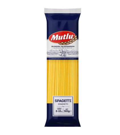 MUTLU MAKARNA SPAGETTİ 500G